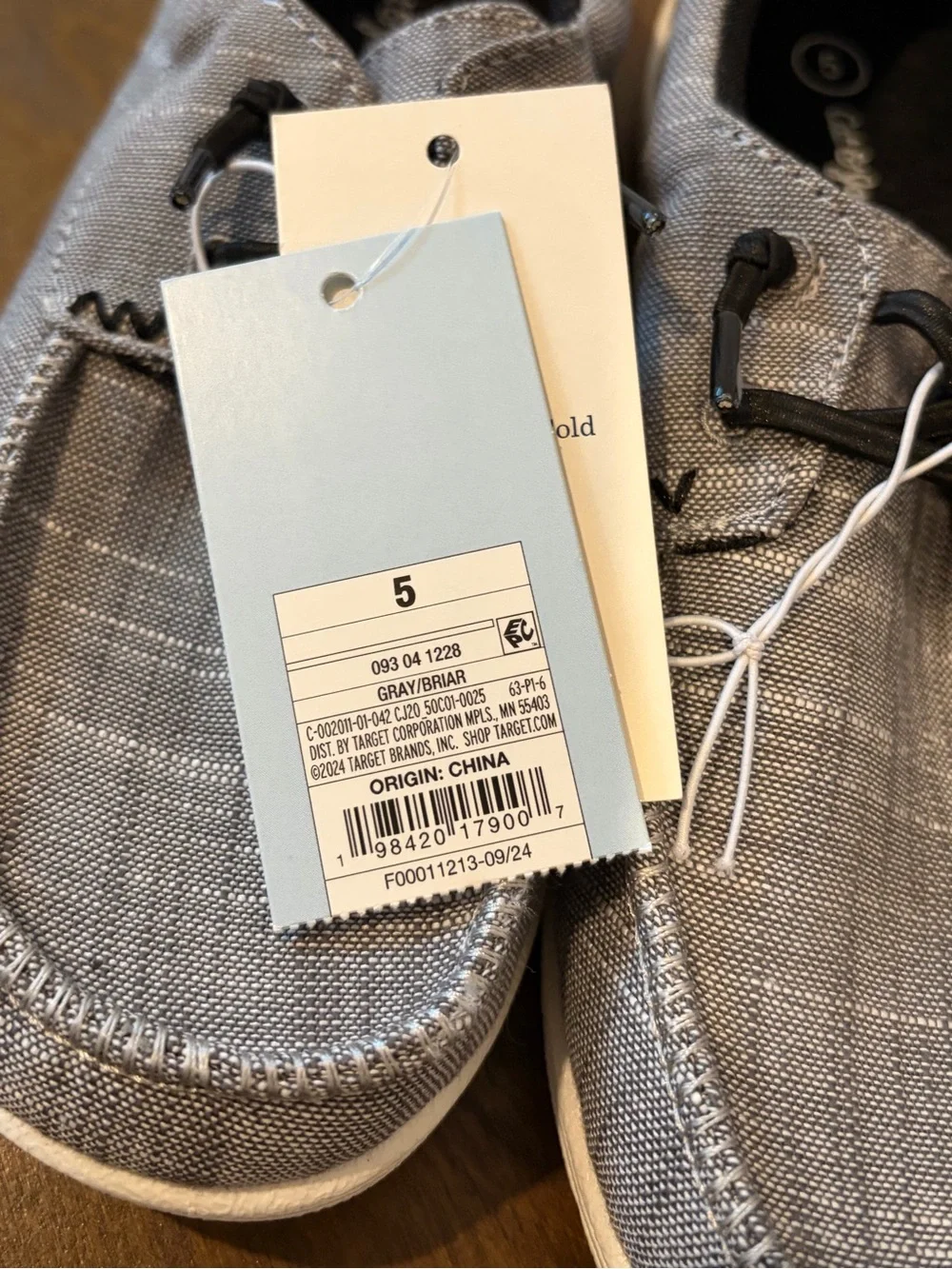 Cat & Jack Briar Slip-On Shoes - Gray - Youth Size 5 - NWT - Picture 6 of 6